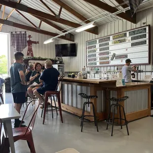 people sitting at tables