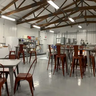 the interior of a warehouse