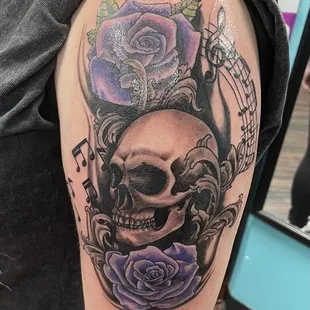 Slinger designed and tattooed this piece! Love it!