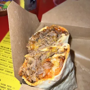 Classic Chubbsteak Wrap (looks crazy, taste good) very spicy fyi