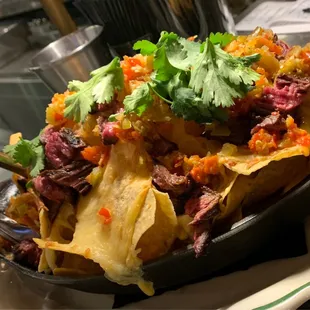 Steak nachos........perfect basketball starter!