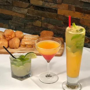 drink, donuts