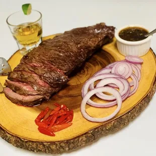Flap Meat (Bottom Sirloin) with chimichurri Sauce