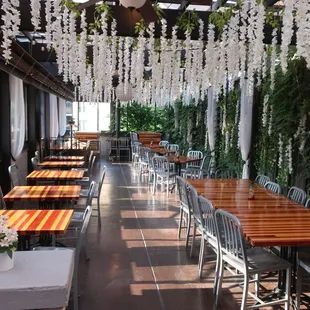 Their colorful private party room.