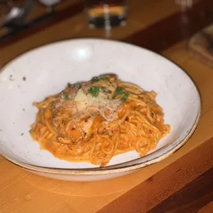 Spicy Tomato Basil Pasta