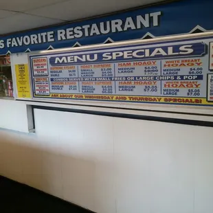 Menu Specials