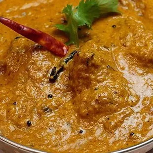 Lamb Madras - gluten free - a south indian delicacy...lamb cooked in an aromatic coconut broth with indian spices and creamy curry sauce