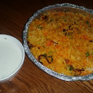 Vegetable Dum Biryani Gluten Free Vegan