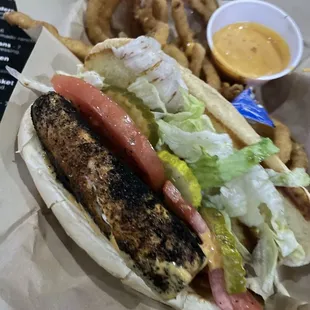 Grilled blackened mahi sandwich. This was amazing