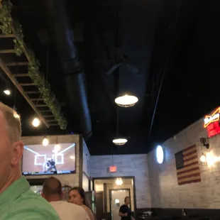 Bar area vaulted ceiling