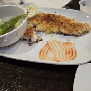 Paramsan crusted Canadian walleye