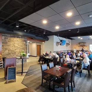 the interior of a restaurant