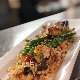 a plate of food on a table