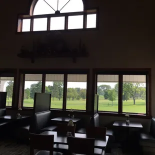 Dining area (golf course can be seen thru windows)