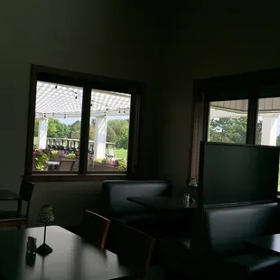 a view of a patio
