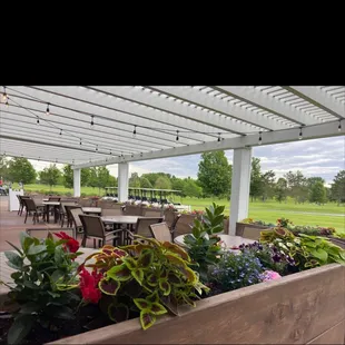 Outdoor seating area