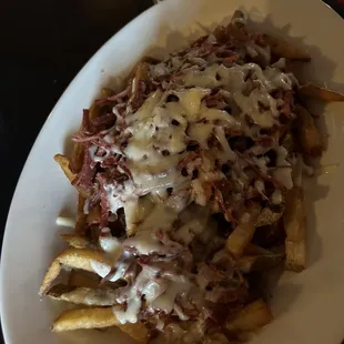 Corned beef poutine