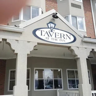 the front of the hotel
