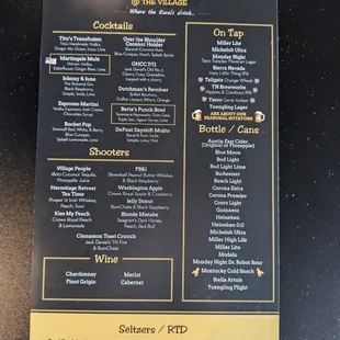 Drink speciality s