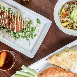 a variety of food items