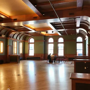 the interior of the building