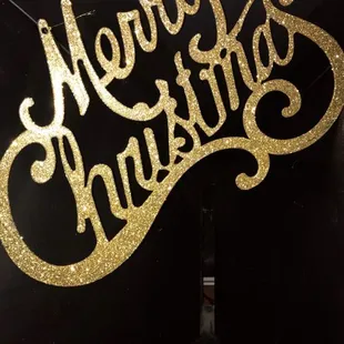 a merry christmas sign