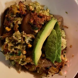 Pork Nalu Bowl  So delicious! The pork is flavorful and the bowl had a nice spice to it.