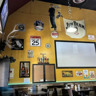 One side of restaurant