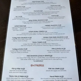 New Menu Page 1 of 2