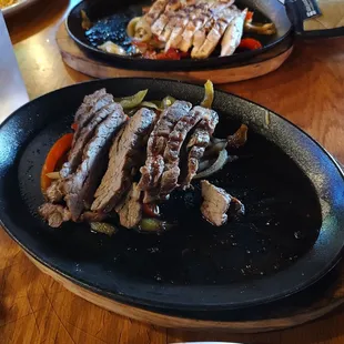 Steak and chicken fajitas specials on Monday