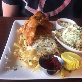 Ale Battered Fish and Chips