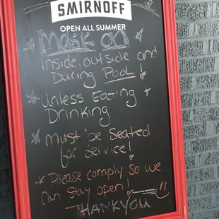 a blackboard with writing on it