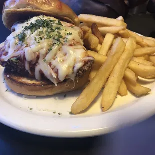 Chicken parmigiana sandwich