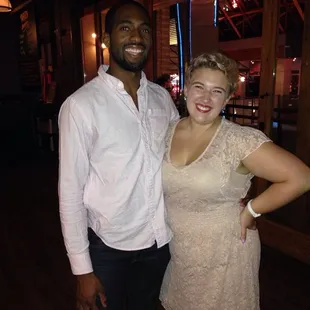 a man and woman posing for a picture