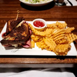 Ruben Sandwhich with Fries