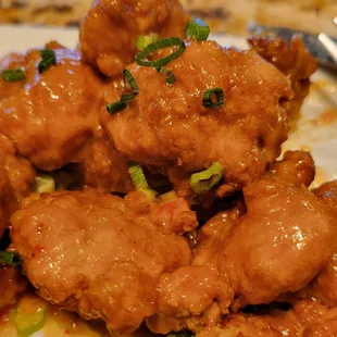 a plate of fried chicken