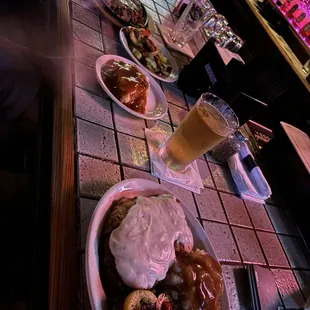 Chicken Fried Steak, prime rib, grilled vegetables, mashed potatoes, and cold beers!