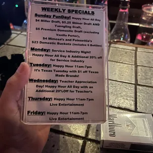 Specials