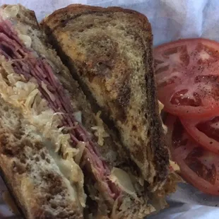 $8 reuben and side (tomatoes for me)