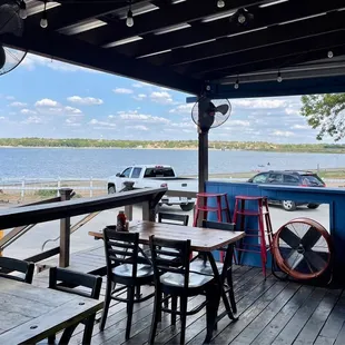 Great view of the lake from porch