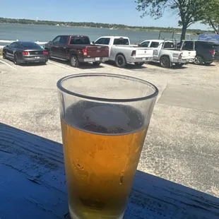 Beer and view from patio