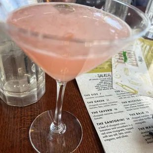 Grapefruit basil martini aka the duchess