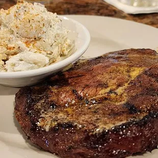 Ribeye with potato salad $15