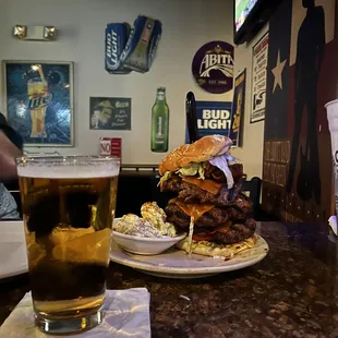 The Triple by-pass burger! OMG!