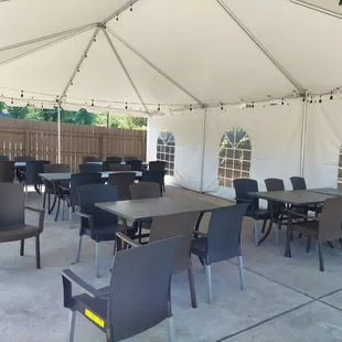 Big tent out back.