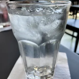 Glasses of iced water came out fast !