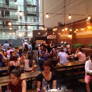 The rooftop Biergarten