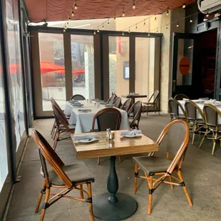 Open/closed patio (depending on weather conditions and health status of the world)