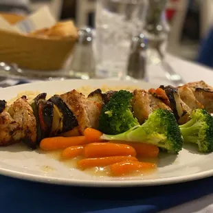 a plate of food on a table