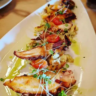 a plate of food on a table